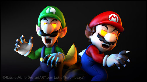 SFM - Were-Mario Bros.by RatchetMario #gamer #gaymer #mario