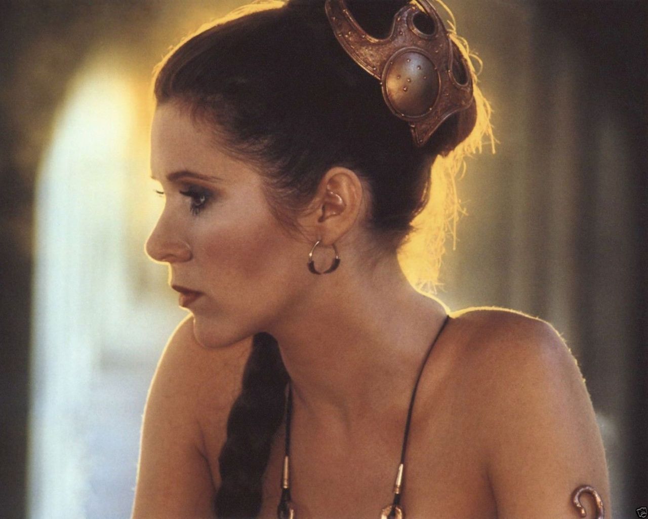 Carrie fisher princess leia slave