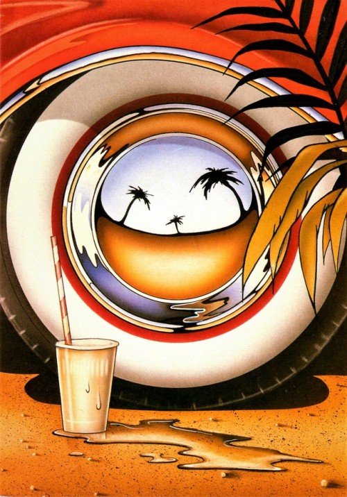 1980s Athena Collection - “Wheel Reflections" Los Angeles