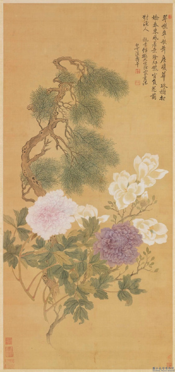 chinese artist 恽寿平 yun shouping (1633-1690)