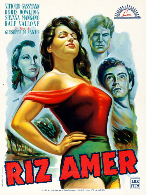 Bitter Rice (Lux Film, 1949). Dante Manno Artwork.