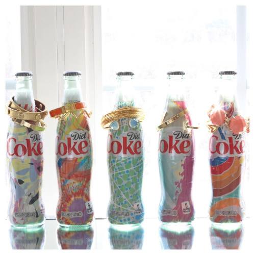 Have you seen the unique #ItsMine glass bottles of @dietcoke? They make beautiful bracelet holders b