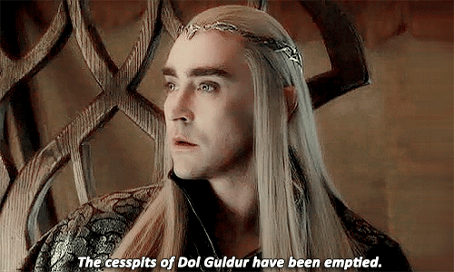 thranduilfics:  mirkwood-moose-tache:  thranduilicn:  kcvnskys: war is coming.  I FEEL LIKE IN THIS SCENE THRANDUIL IS MOCKING GANDALF BECAUSE THRANDUIL HAS BEEN PARANOID FOR YEARS SAYING THAT SAURON WAS RETURNING AND THAT SOMETHING WAS GOING ON AND NO