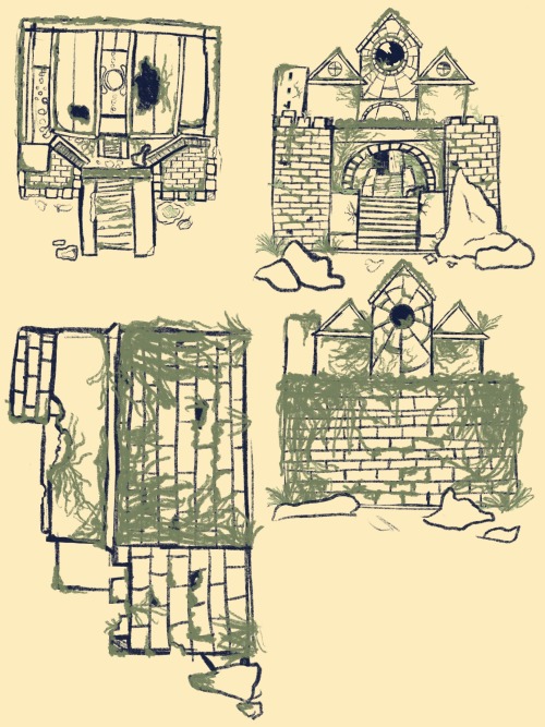 Some Castle Sketches For A Class!