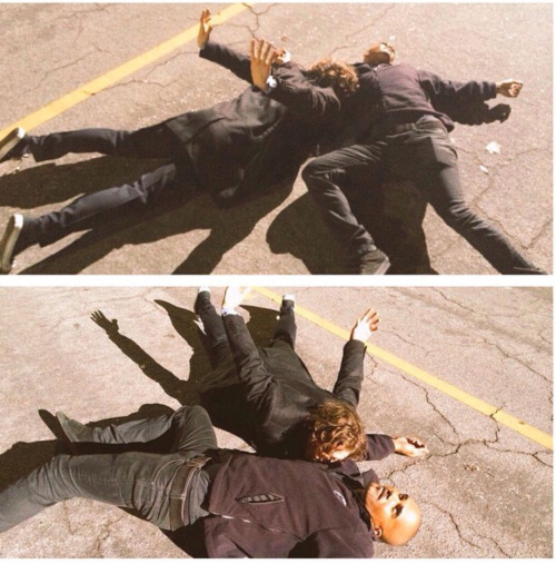 gublernation:me and shemar working on our new interpretive dance