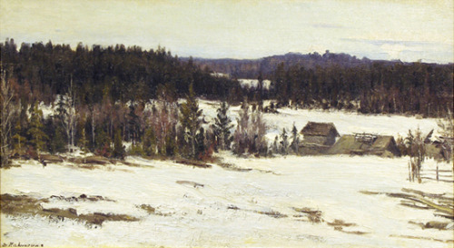 Anna Karinskaya - Winter in Lumba, c. 1900’s