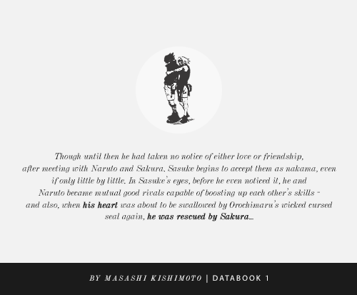 fuckyeahsasusaku:  some quotes by Kishimoto about SasuSaku. 