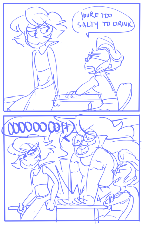 onefell:  they are ALL JERKS!!!!I probably wont… polish this up ever? so here you go. bad college au flirting