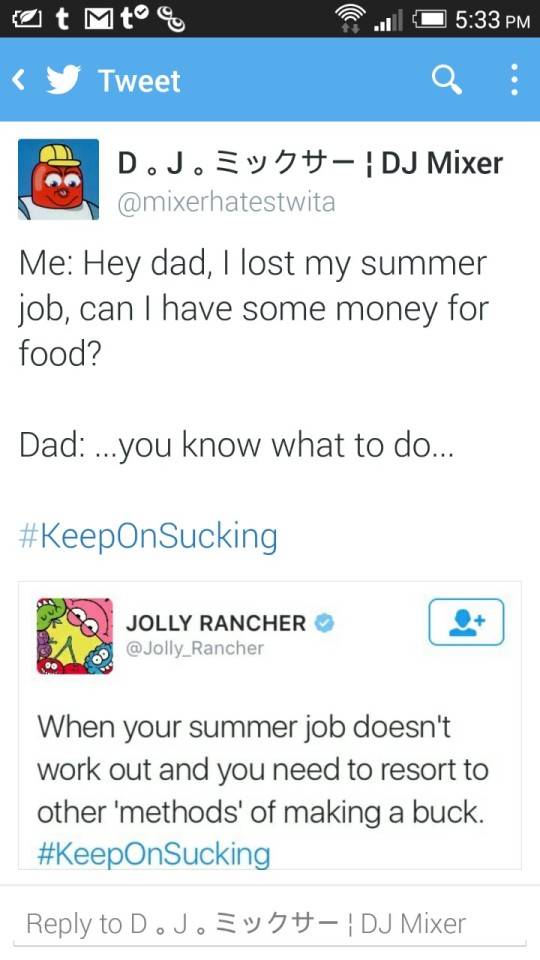 Thanks Jolly Rancher, For Strengthening The Unbreakable Bond I Now Have With My Father~ :3c #WeAreGettingMarriedNow