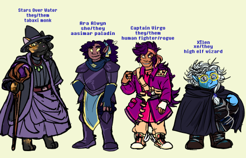 activatedamygdalart:i got around to drawing everyone from my dnd campaign >;3cthe campaign is run