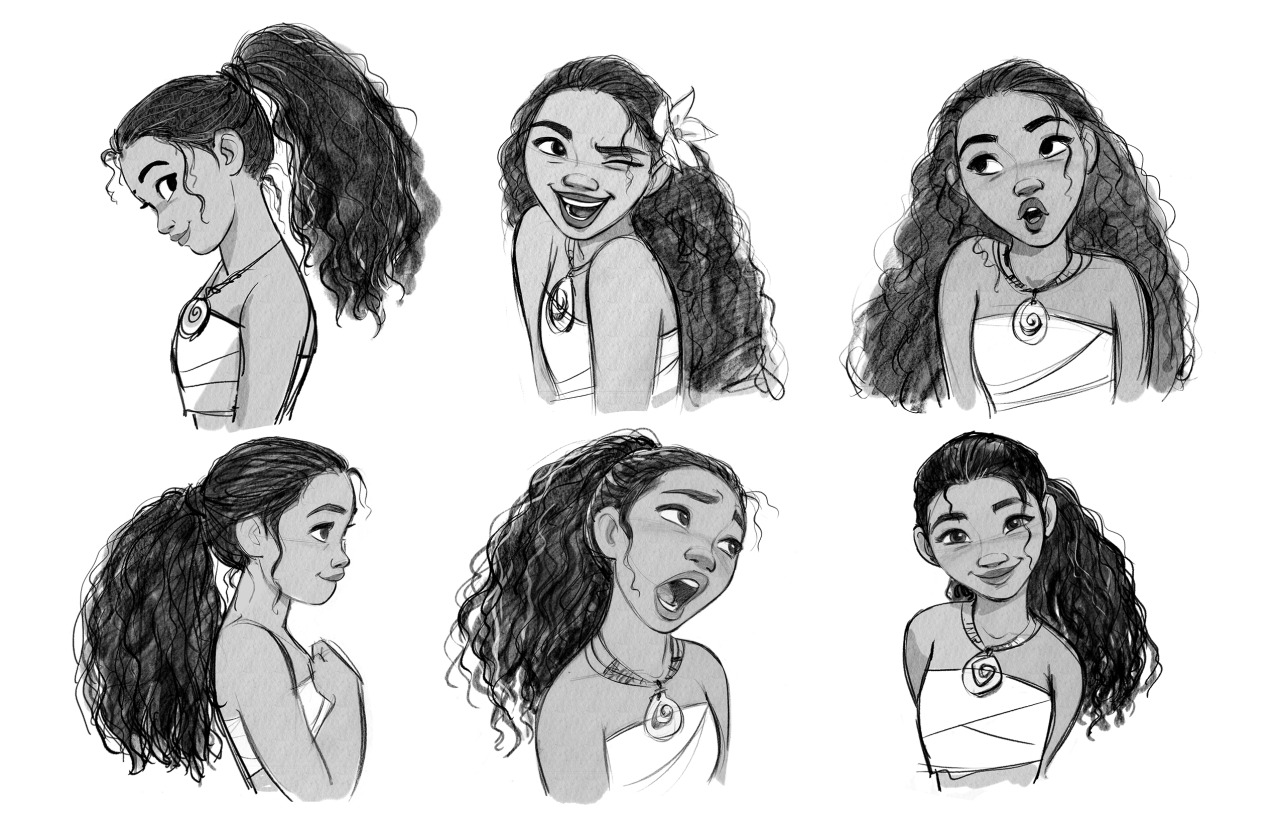 cosmoanimato: More Moana facial expressions.