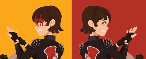 Snippet of makoto from a p5 zine I was in
