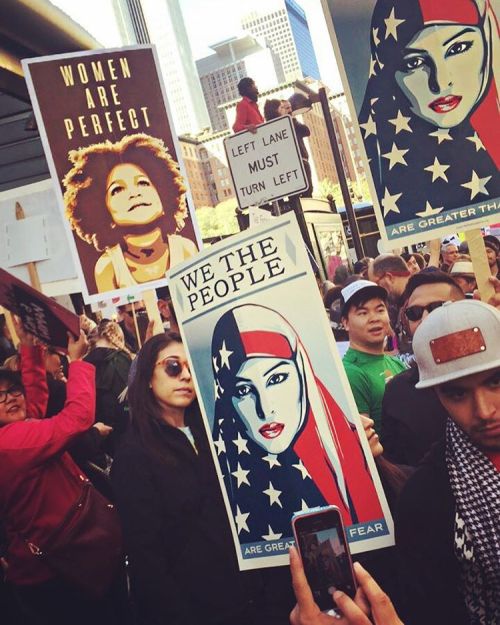 iamthedaisha: Today is a day I’ll talk about to my grandkids ✊✊ #womensmarch #womensmarchla #equalit