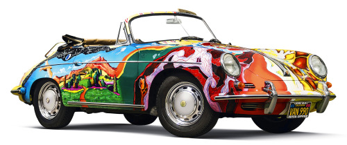  Porsche 356 SC Cabriolet “History of the Universe” Art Car, 1964, by Janis Joplin. Joplin paid $350