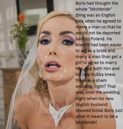 sissybitchbrides:  It’s important when