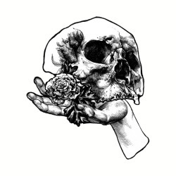 teepublic:  Black and white gothic illustrations by rottenfantom, art duo Elena and Vladimir&gt;&gt;&gt; Skull and Hand&gt;&gt;&gt; Bird and Key&gt;&gt;&gt; Dead Head