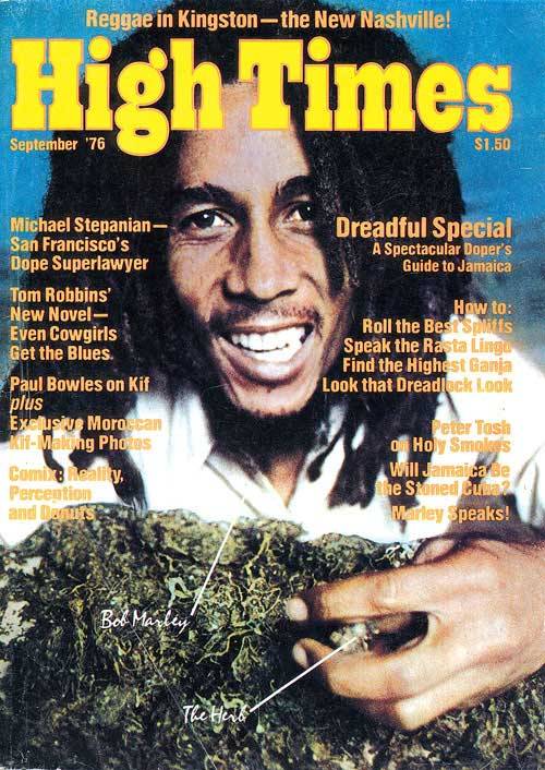 marleyfamily:  High Times Magazine covers: Bob - September 1976 Ziggy - January 1984