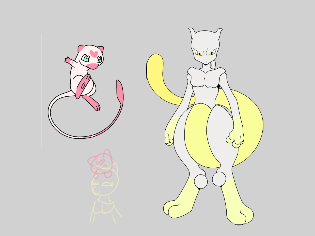 COMO DESENHAR o MEWTWO do #POKEMON passo a passo 