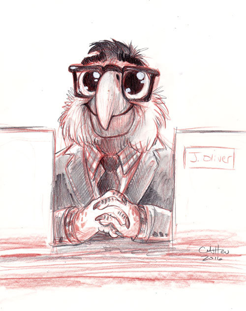 caramitten:  “A Near-Sighted Parrot Who Works at a Bank” Quick doodle inspired by https: