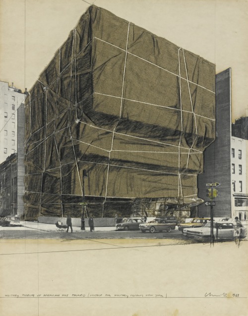 thunderstruck9:Christo (American, born Bulgaria, 1935-2020), Whitney Museum of American Art Packed (