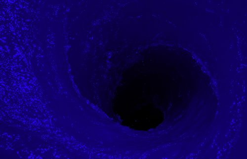 rxcognise:  salty-salutations:  portal to another, much brighter universe  blue glow blog, following back similar 