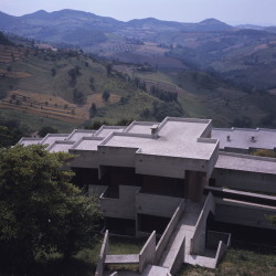 sosbrutalism:    A concrete college on the rolling hills of Urbino, Italy:Giancarlo De Carlo: Collegio del Colle, Urbino, Italy, 1962–1966Photos: MIT Libraries (CC BY-NC 3.0) 