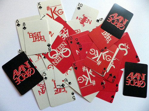 digitalrat: Avant Garde Typeface playing cards, typography project