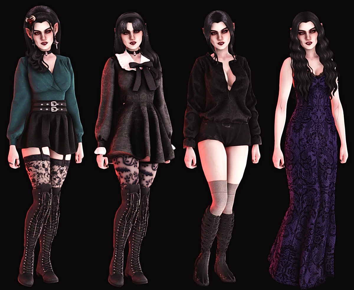 for all your dark desires, puppycheesecake: Sim Lookbook - Nicoleta...