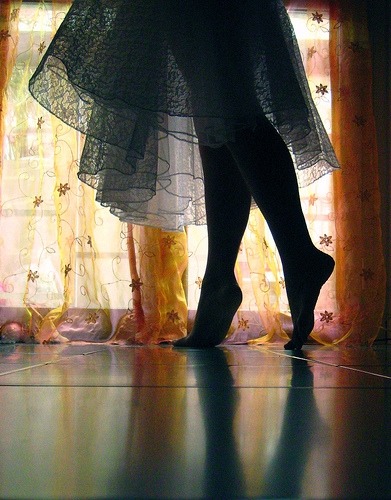 giulsvln:  Is that an old habit from ballet class or from a lifetime of walking on