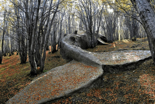 darksilenceinsuburbia:Adrián Villar RojasMi familia muerta (My dead family)2009Site specific sculptu