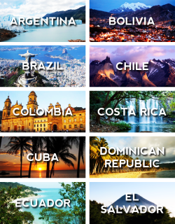 taakeyou:  Countries of Latin America 