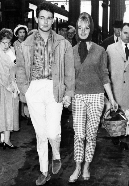 missbrigittebardot:Brigitte Bardot and Jacques Charrier, 1959