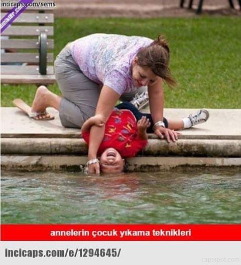 Annelerin çocuk yıkama teknikleri