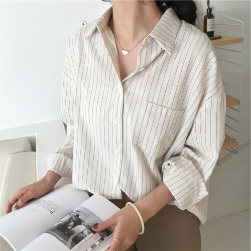 liliest: monroll - pinstriped shirt currently 5% off on sale