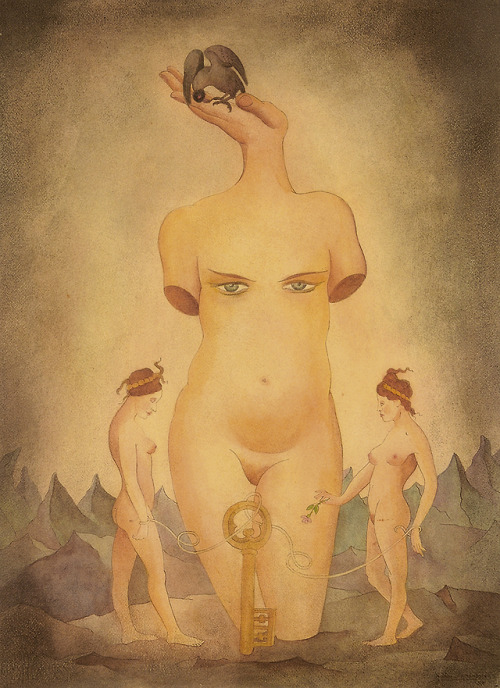 amare-habeo: Marc Eemans (Belgian, 1907-1998) The Key to the Universe, 1958 Oil on canvas via b