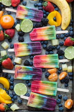 foodiers-paradise:  http://foodiers-paradise.tumblr.com/ || sweetoothgirl:  Rainbow Popsicles  original: http://beautifulpicturesofhealthyfood.tumblr.com/post/142702796904 