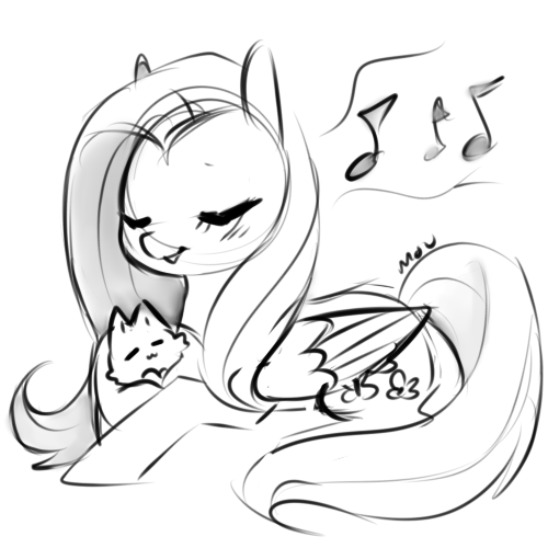mousketches:  caring fluttershy  &lt;3