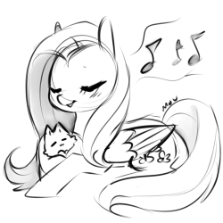 mousketches:  caring fluttershy  <3