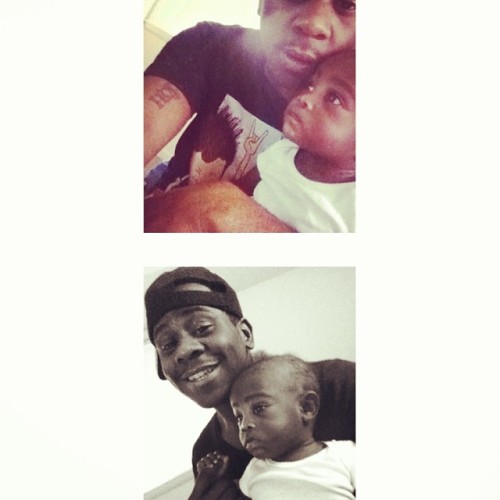 Jr with Uncle D 12.14.13 👍😊😄👌☔