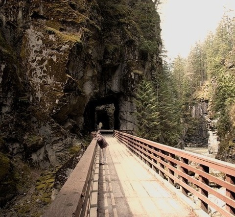 By Keepitsurreal On Flickr.Coquihalla Canyon Provincial Park, Popularly Called The Othello Tunnels In