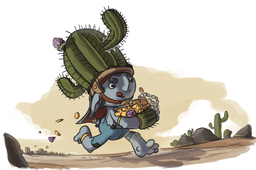 Goblin Week 2022: Goblin #5!Big Hat Goblin on the run with latest spoils - actually still alive hat-
