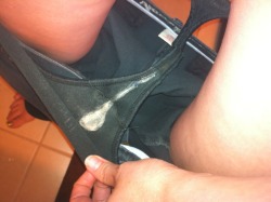 ourdirtysecret1:  I’ve been wet so here are my dirty panties!!