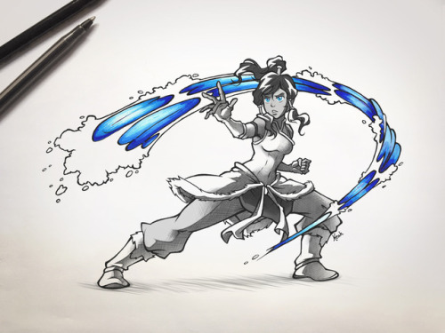  Inktober: Day 5Drawing Voltron of course gave me the urge to draw The Legend of Korra.