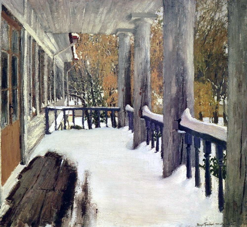 artist-igor-grabar:September Snow, 1903, Igor Grabar