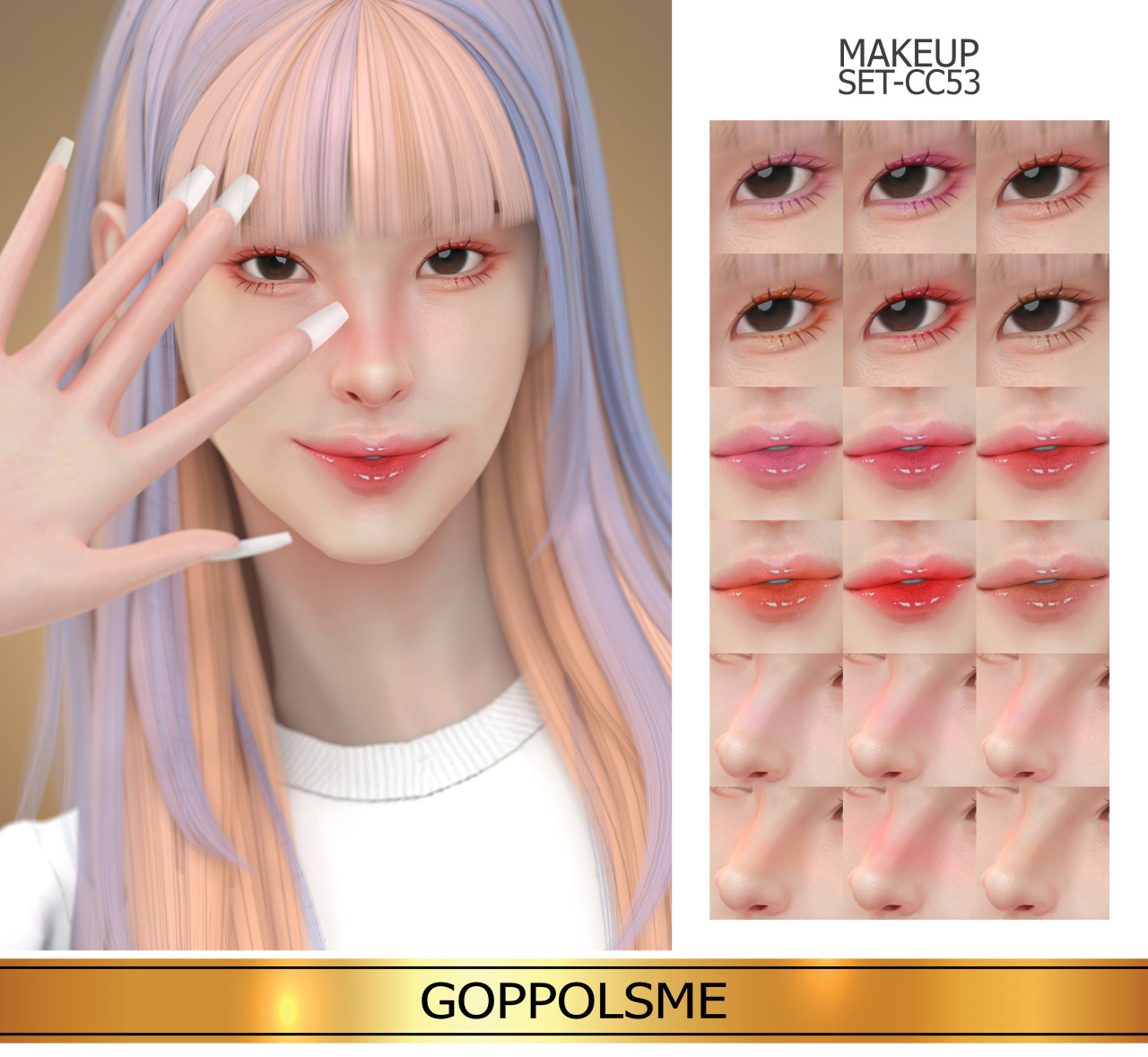 GOPPOLS Me - GPME-GOLD MAKEUP SET CC53 Download at GOPPOLSME...