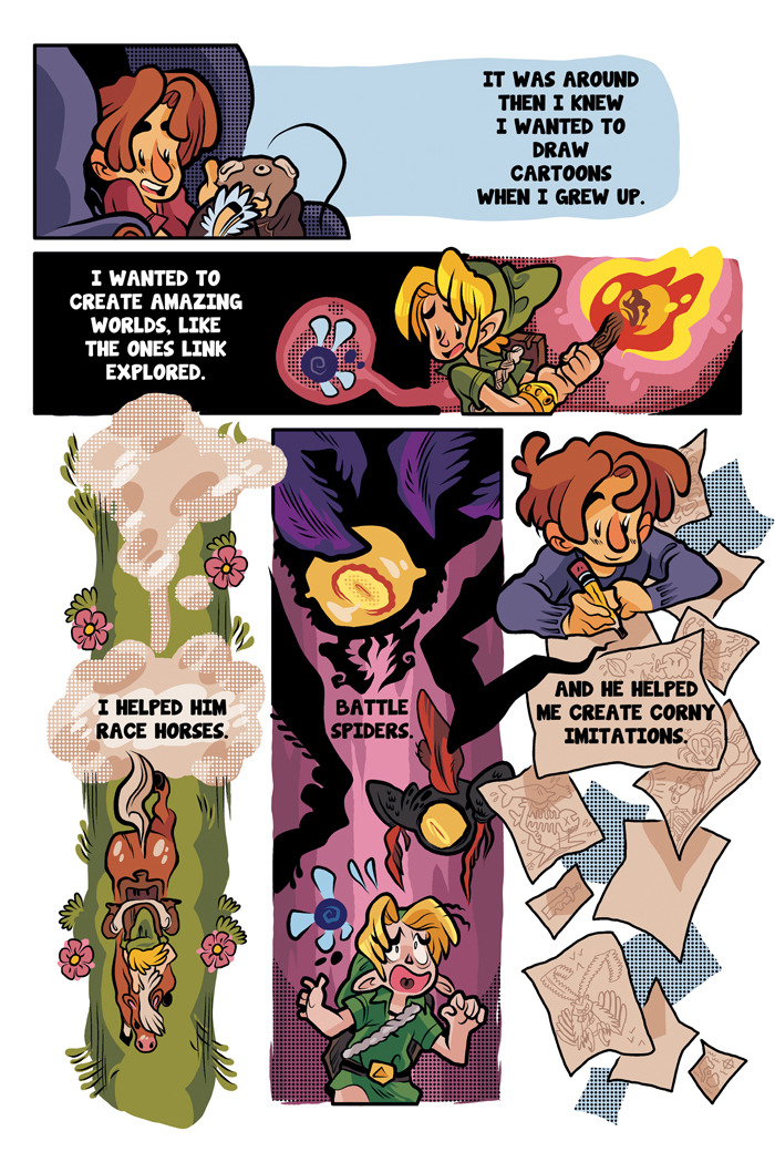 colemanengle:  here is an old comic i did when skyward sword came out! just realized