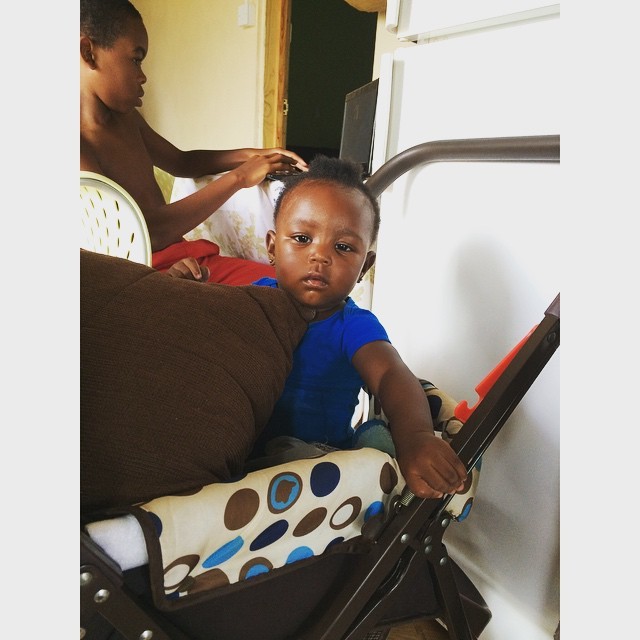 Trying to fight sleep 👶🏾💗 #niece #cute  (at Ottley Hall S.D.A Church)