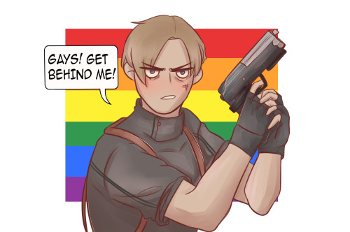 today i offer u resident evil 2 leon fanart tomorrow who knows 