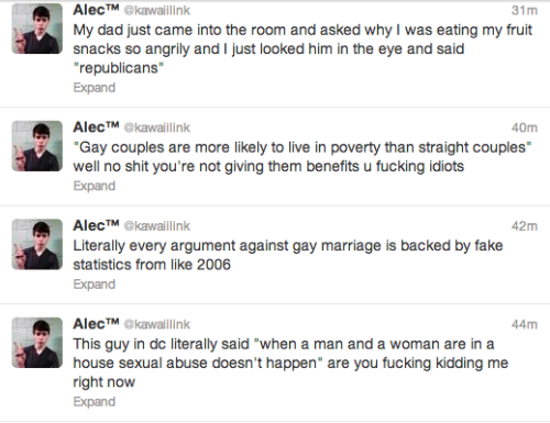 macarena-of-time:  on today’s episode of “dont talk to me about gay rights or i’ll explode” 