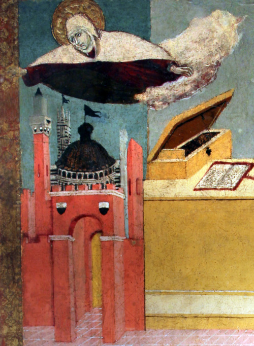 Sano di Pietro (workshop of) - The Virgin protecting Siena.